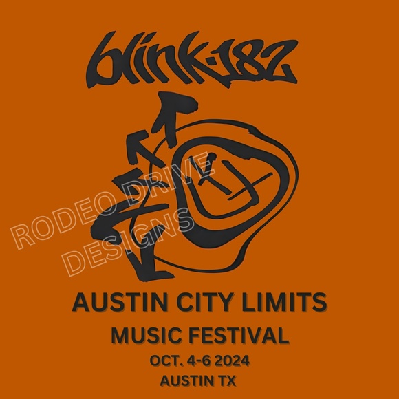 Blink 182 Concert Poster 20x16 Austin City Limits 2024 Oct 4-6th - Picture 2 of 2